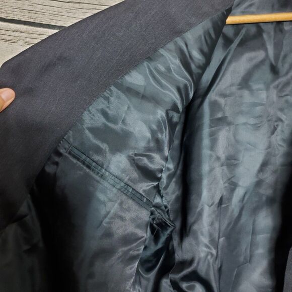 Bendetti Charcoal Blazer Size 44L 100% Virgin Wool NWT - Picture 3 of 11